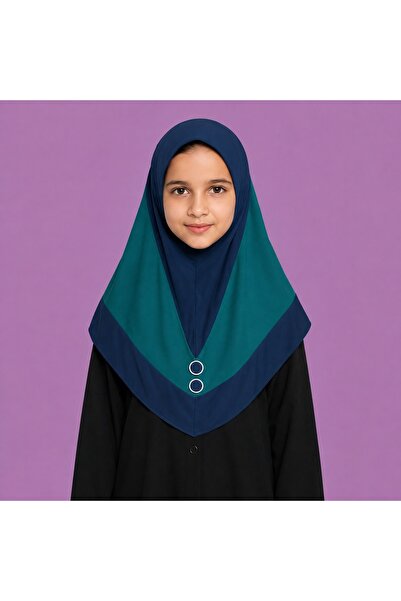 Linda Hijab Modest Islamic Abaya with Layered Hijab Design for Kids – Elegant...