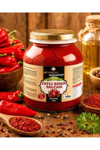 tatlı biber salçası gaziantep yöresel 1600g