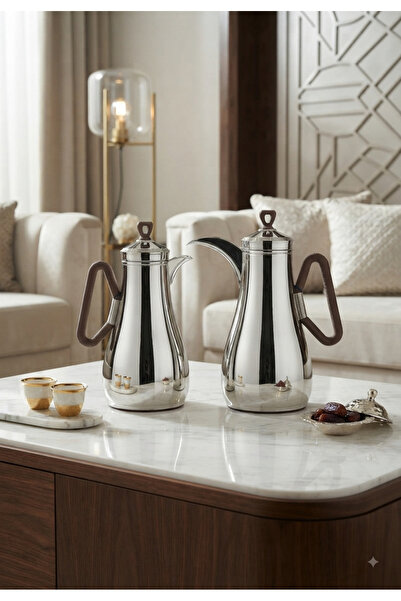 Generic Trams Steel Tea & Coffee Set 1+1 Liter Capacity with Luxurious and Mo...