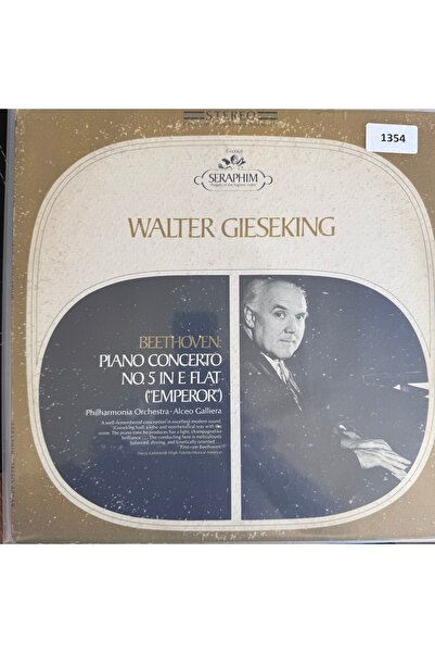 Beethoven - WALTER GIESEKING - ORİJİNAL DÖNEM BASKI MÜZİK PLAKLARI
