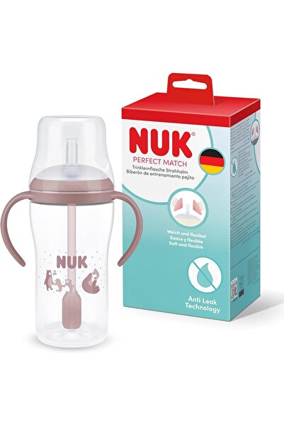 Nuk PM Pipetli Alıştırma Bardağı, 260 ml, Pembe