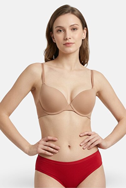 RENE ROFE Women 3 Pcs Solid Padded Push Up Bra, Multicolor