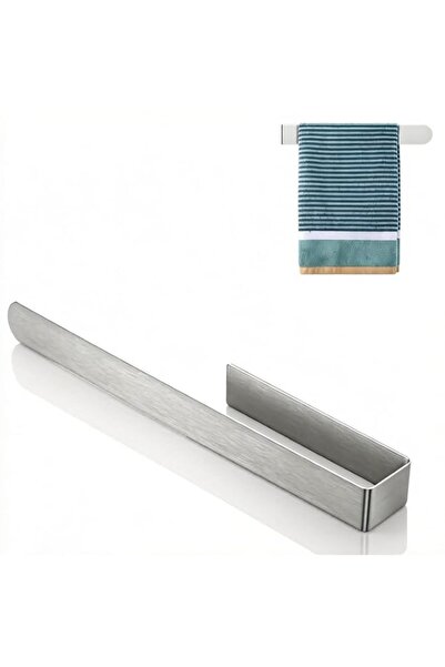 Generic 14.6" Stainless Steel Towel Holder, Self-Adhesive No-Drill Towel Rack...