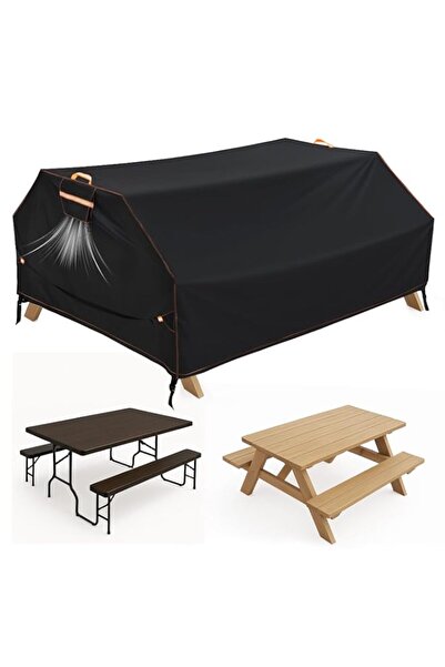 Generic Picnic Table Covers Outdoor Patio Picnic Table Bench Cover 70 / 72 In...
