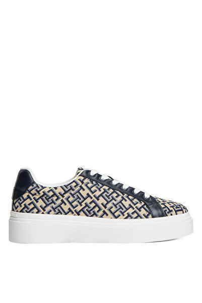 Tommy Hilfiger Lacivert Kadın Sneaker TH CHIC PLATFORM MONOGRAM
