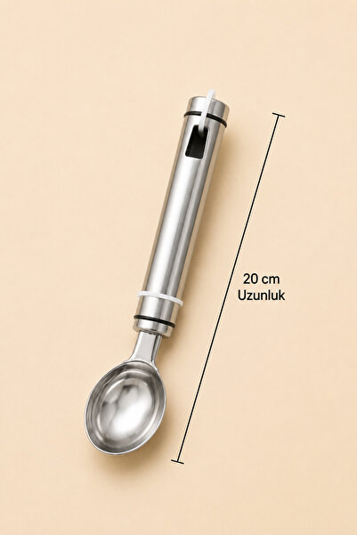 Denia Home Stainless Steel Cookie Halva Ice Cream Serving Presentation Spoon