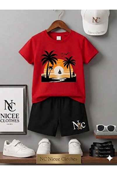 Leto Lykia Summer Children's T-Shirt Shorts Unisex (Nc Ada Printed)