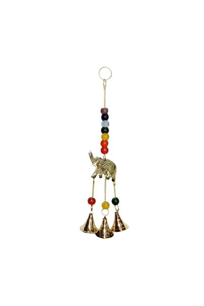 Generic Antique Metal Elephant Windchime Church Bells Door Hanging for Home a...