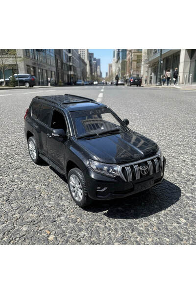 farddad Siyah Toyota Prado Metal Oyuncak Araba, Çek Bırak Mekanizmalı, Açılır...