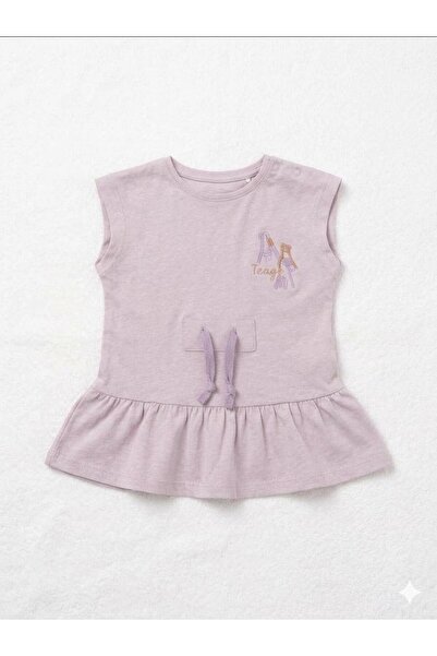 Maison Bebe Tongs Baby Girl Romper Jumpsuit with Snap Fasteners on the Should...