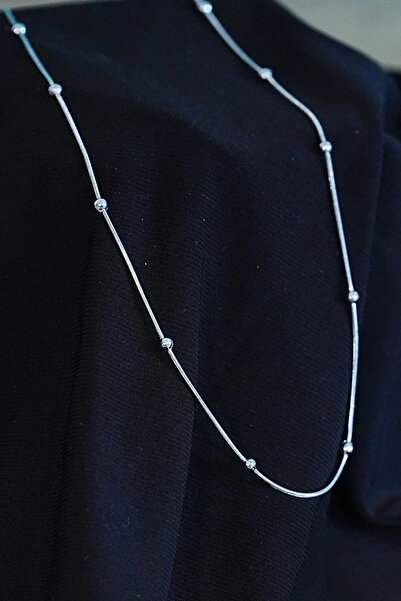 online kapsulavm avm alışveriş Steel Necklace Dorika Model Chain Silver Color
