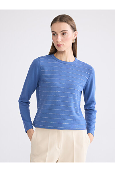 LC Waikiki Timeless Clothing & Timeless Choices Zero Roba Collar Striped Wome...