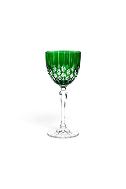Kristal Market Handmade Drop Cut Crystal Stemmed Goblet 165Cc