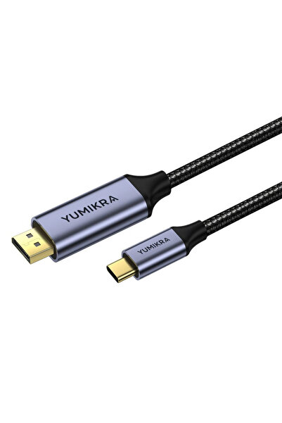 YUMIKRA USB-C to DisplayPort Kablo, DP 1.4 8K@60Hz 4K@240Hz HDCP HDR, DeX Mod...