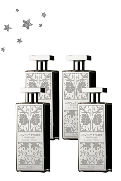 BRAND G 4 قطع من عطر لافلي تاتش للرجال 100 مل