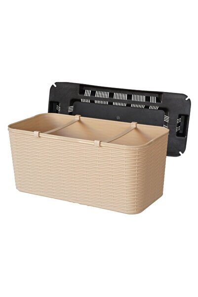OEM Jardiniera din plastic Critex, finisaj ratan sintetic, interior / exterio...
