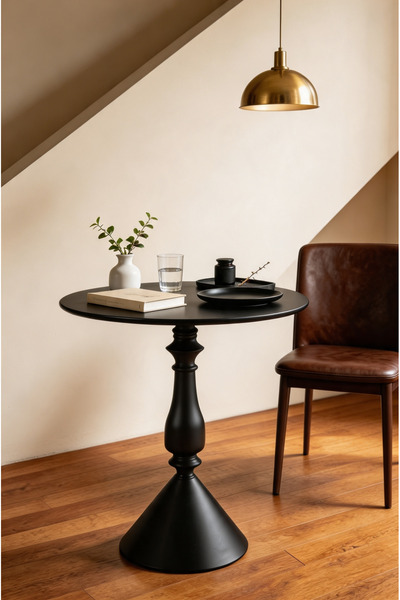 Shangxing Modern small home coffee table | Retro style rust-proof round wroug...