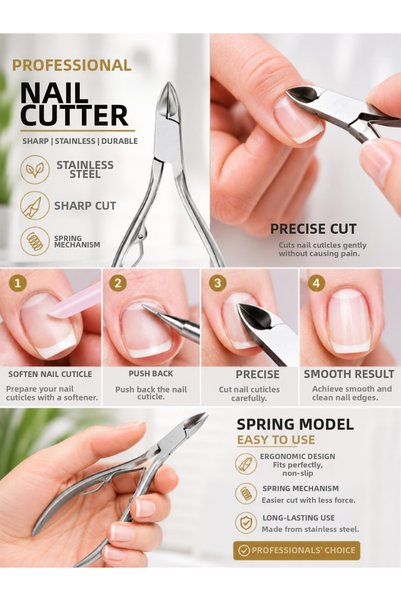 SheMask Cuticle Scissors Cuticle Nipper Cuticle Trimmer Scissors Manicure Set Prosthetic Nail Set Nail Care Set Professional Pedicure Set Manicure Pedicure Tools Care Set Nail Care Set Pedicure