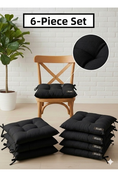 Mirayra Tekstil 6 Chair Cushions, Laced, 40X40 Size
