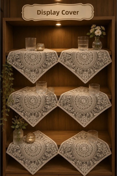 BRL ÇEYİZ HOME 6 Piece Living Room Display Cabinet Napkin Holder Coffee Table...