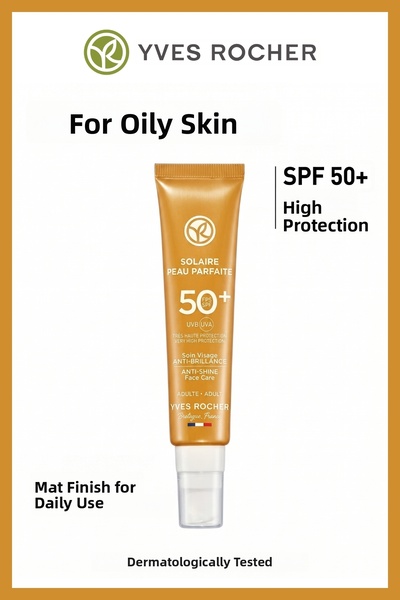 Yves Rocher Anti-Blemish Matte Finish Uva Uvb Protective Light Texture Sunscr...