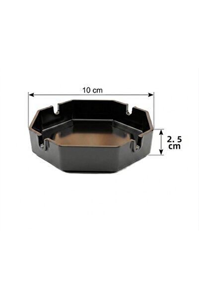 Emsal Grup Black Eco Ashtray 10 Pieces