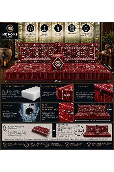 md home carpet Set de perne pentru colțul muzical, lavabile, cu fermoar, bure...