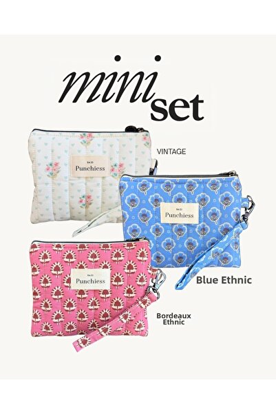 Punchiess Mini Ethnic Bag Set of 3