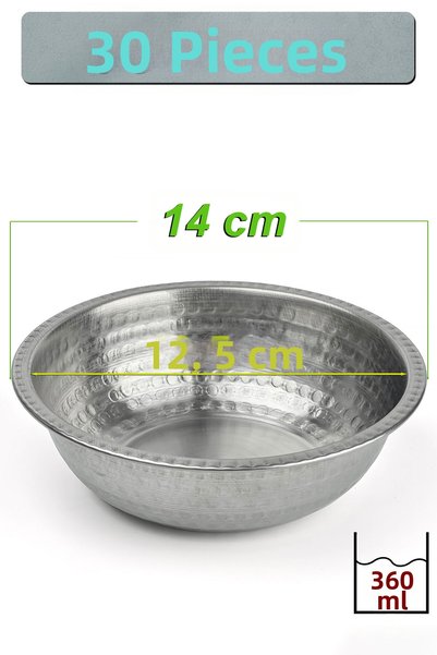 Binbir Trend 14 cm Chrome Steel Soup Bowl 360 ml |   Restaurant, Restaurant a...