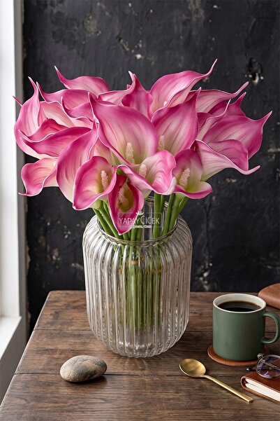 Yapay Çiçek Deposu Artificial Flower 8-Piece Luxury Latex Iconic Gala Flower ...