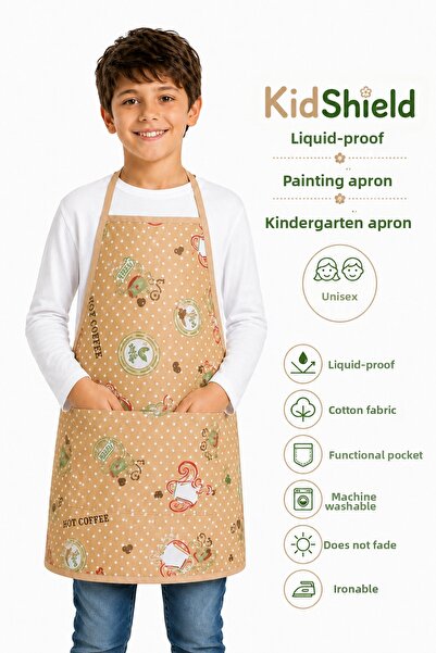 sevilya Kidshield Liquid-Proof Painting Apron Kindergarten Apron Liquid-Proof...