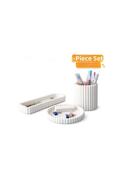 Yapı3D 🖊️   Desktop Organizer Advantageous 3-Piece Set – Pen Holder, Multi-Purpose Organizer, and Organizing Set