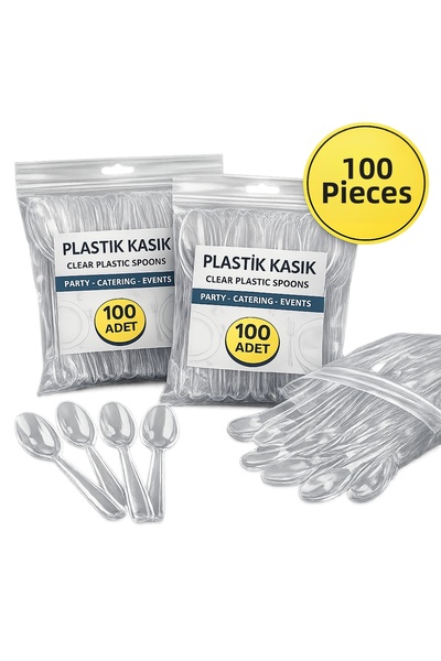 Generic Brand 100 Pieces of Luxurious Sturdy Plastic Cutlery