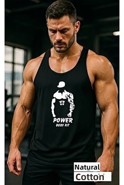 MUTLUGYM Fitness Gym Tank Top Athlete's Singlet with Thin Straps -Gergedan)