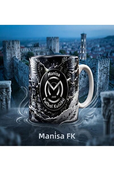 KADOREX DESIGN Manisa Fk Black and White Quality Mug – Taraftara Special Design
