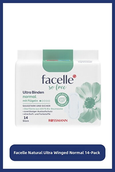 Facelle Natural Ultra Pad Winged Normal 14-Pack