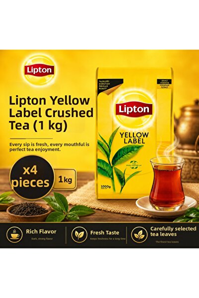 Lipton Yellow Label Bulk Tea (1 kg) X4 Pieces