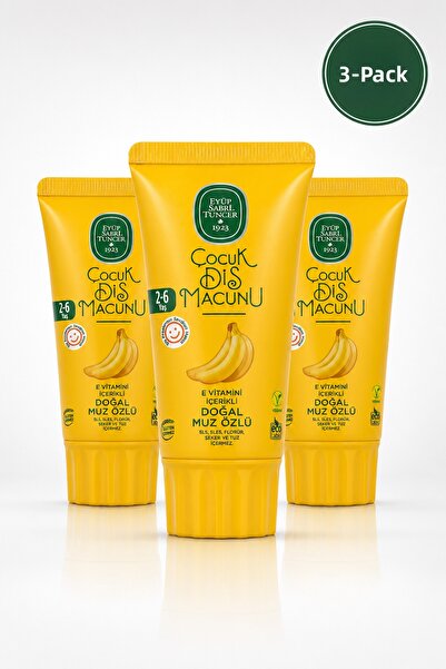 Eyüp Sabri Tuncer Natural Banana Extract Children's Toothpaste for 2-6 Years ...