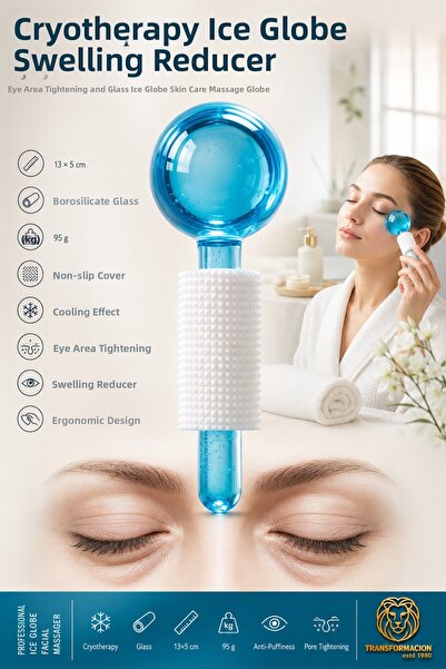 Transformacion Swelling Relief Ice Globe Facial Massager - Cryotherapy Effect...