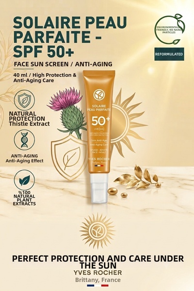 Yves Rocher Spf 50+ Anti-Aging Facial Sunscreen - 40 ml