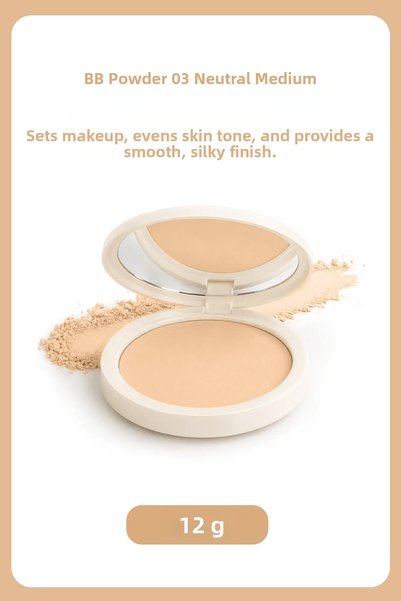 Farmasi Natural and Matte Finish Compact Bb Powder |   03 Neutral Medium 12 Gr
