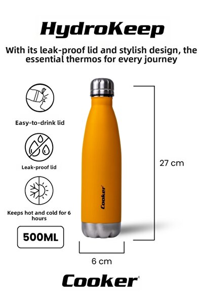 Cooker 500 ml Stainless Steel Double Layer Thermos (Tea Coffee Picnic Camping...