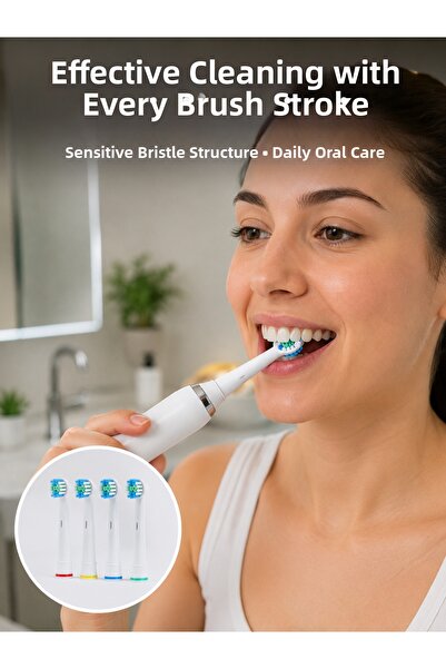 USLUCAN ALIŞVERİŞ Gentle and Effective Replacement Head Set for Daily Oral Ca...