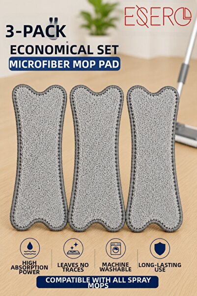 ESERO X Mop Microfiber Replacement Cloth Set of 3 |   Mop Cloth with Strong A...