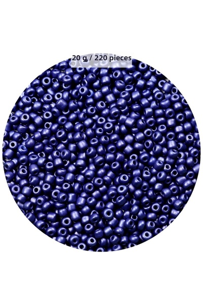 Generic Brand Navy Blue Color 4 mm Approx 220 Pieces/20 Gram Glass Beads for ...