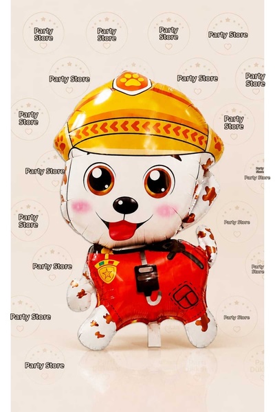 Parti Dükkanı Firefighter Dog Foil Balloon 48X78 cm Helium Compatible Birthda...