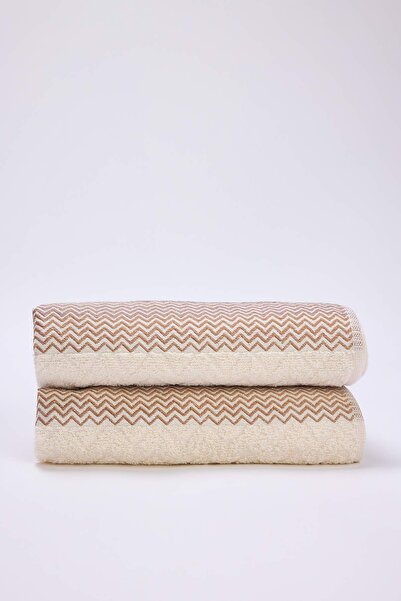 TRENDYOLMİLLA HOME 2-Pack Jacquard Edge Face Towel 50X80Cm