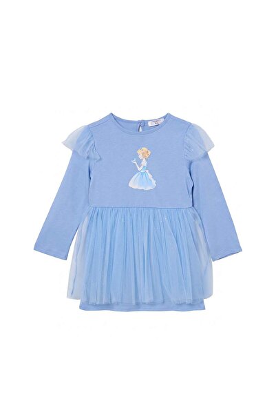 TRENDYOLKIDS Rochie tricotată mini tutu pentru fetițe, albastru bebeluș TKDAW...