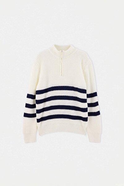 TRENDYOLKIDS Ecru Boy's Sweater Tkdaw27Kz00014