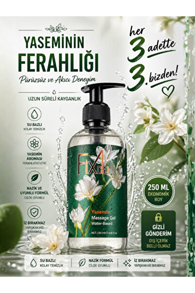 FixCla Yaseminli Kayganlaştırıcı Jel 250 ml - Uzun Süre Kurumayan Yumuşak Dok...